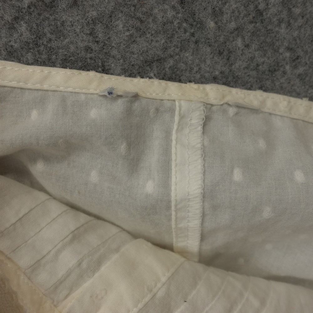 Vintage Victorian Nightgown Womens 2XL Plus White Swiss Dot Cottage Lounge Dress - Picture 7 of 9
